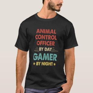 Camiseta Oficial De Control De Animales Retro Por Jugador D