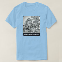 Camiseta oficial de día cero divertido cartoon