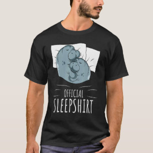 Camiseta oficial de dormir de vaca marina manatí