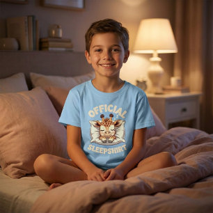Camiseta Oficial de Dormir Jirafa Durmiendo Lindo