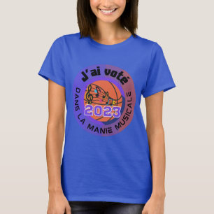 Camiseta oficial de J'ai voté 2023 Manie Musicale