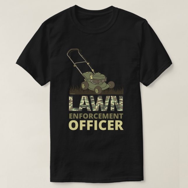 Camiseta OFICIAL DE LA FUERZA DE LA LEY, regalo de jardiner (Diseño del anverso)