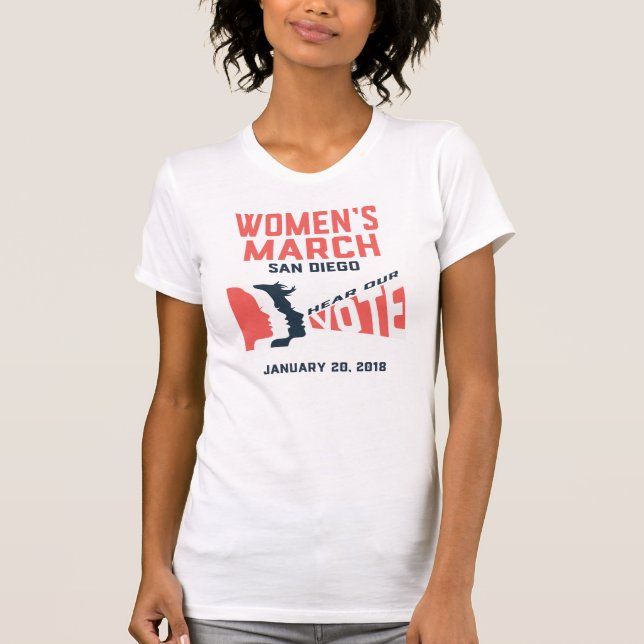 Camiseta oficial de mujeres en San Diego (Anverso)