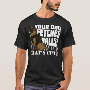 Camiseta Oficial de perro de la policía de Pastores Alemana