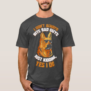 Camiseta Oficial de perro de la policía K9 no muerde alemán