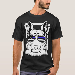 Camiseta Oficial de perro de policía Pastor alemán Sniffing