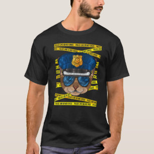 Camiseta Oficial de policía abisinio Gato policía
