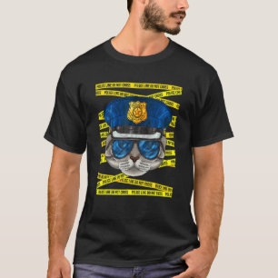 Camiseta Oficial de policía American Shorthair   Poli