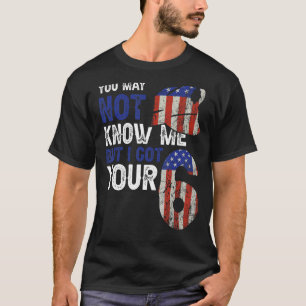 Camiseta Oficial de Policía Bandera Estadounidense Puede Qu