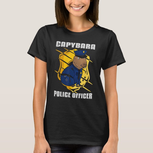 Camiseta Oficial de policía de Capybara (Anverso)