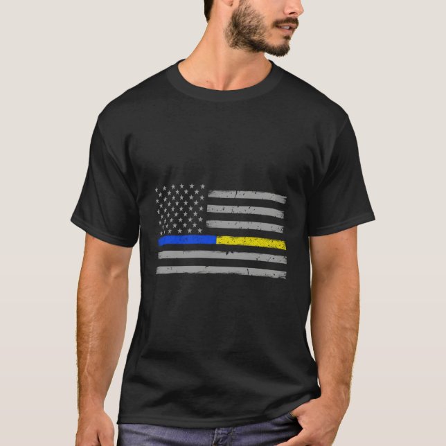 Camiseta Oficial de policía de despachadores de la línea de (Anverso)