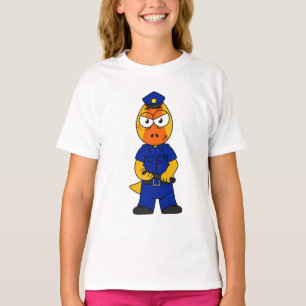 Camiseta Oficial de Policía de Pachycephalosaurus.
