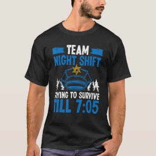 Camiseta Oficial de policía de turno nocturno sobrevive has
