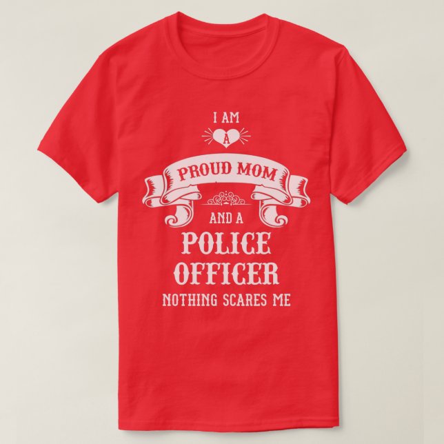 Camiseta Oficial de policía Día de la Madre de mamá (Diseño del anverso)