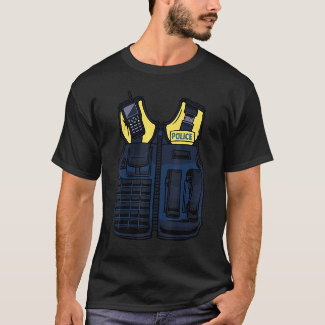 Camiseta Oficial de policía disfrazó a detective de la poli (Anverso)