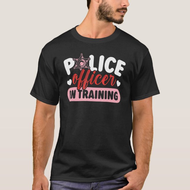 Camiseta Oficial De Policía En La Capacitación De La Policí (Anverso)