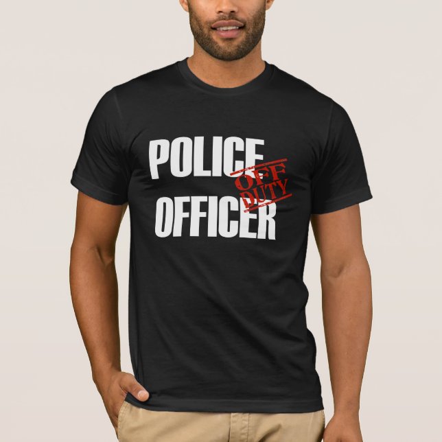 Camiseta Oficial de policía FUERA DE SERVICIO (Anverso)