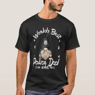 Camiseta Oficial De Policía Gnome Abuelo Para Hombres Mejor