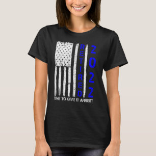 Camiseta Oficial De Policía Jubilado 2022 Retirando A La Po
