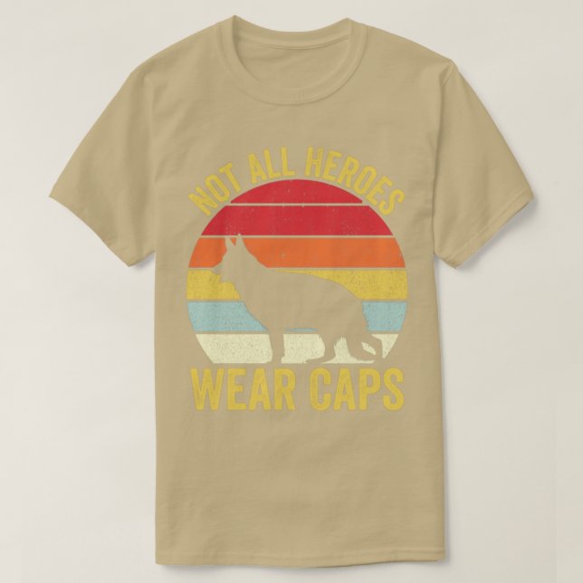 Camiseta Oficial de policía K9 La Vendimia de Perro No Todo (Diseño del anverso)