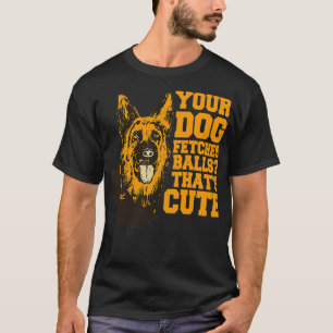 Camiseta Oficial de policía K9 Pastor alemán tu perro