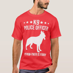 Camiseta Oficial de policía K9 Perro de policía Mi Paveta E
