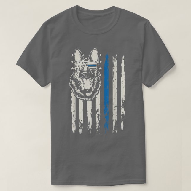 Camiseta Oficial de policía K9: perro disfrazado de cordero (Diseño del anverso)