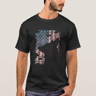 Camiseta Oficial de policía K9 Perro Sheg PD Bandera estad