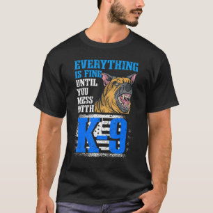 Camiseta Oficial de policía K9 y perro policía