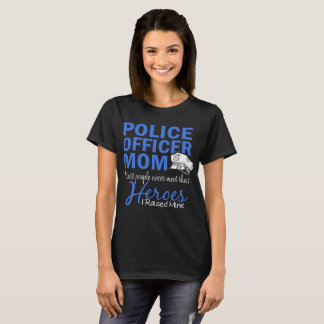Camiseta oficial de policía mamá la mayoría de la gente nun