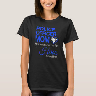 Camiseta Oficial de policía Mamá La Mayoría De La Gente Nun