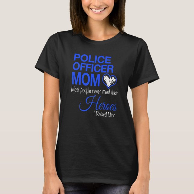 Camiseta Oficial de policía Mamá La Mayoría De La Gente Nun (Anverso)