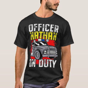 Camiseta Oficial De Policía Nathan En La Policía Personaliz
