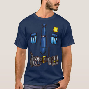 Camiseta Oficial de Policía Policía Policía Policía Uniform
