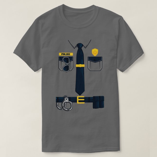 Camiseta Oficial de policía regala uniforme de policía Hall (Diseño del anverso)