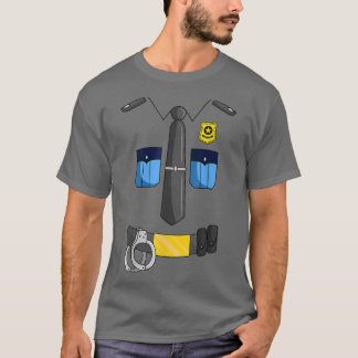 Camiseta Oficial de policía Vestimenta a policía Policía Po
