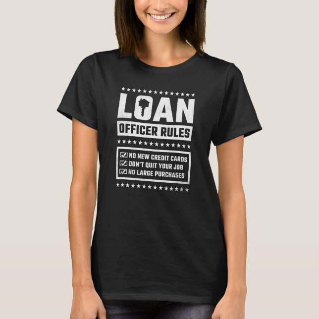 Camiseta Oficial de préstamos Reglas Hipoteca (Anverso)