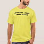 Camiseta oficial de prueba de sabor a leche<br><div class="desc">Me llevaré la mía con crema agria. Camisa de texto simple para Hanukkah que dice "Oficial de Prueba de Gusto de Latke".</div>