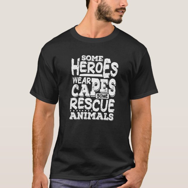 Camiseta Oficial De Rescate De Control De Héroes Y Animales (Anverso)