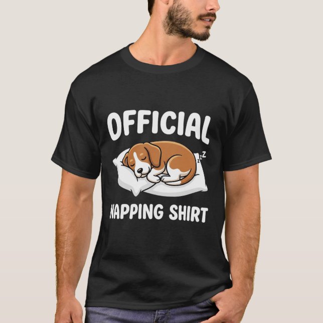 Camiseta oficial de siesta de perro (Anverso)