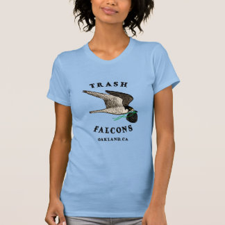 Camiseta oficial de té de falcones de basura - Azu