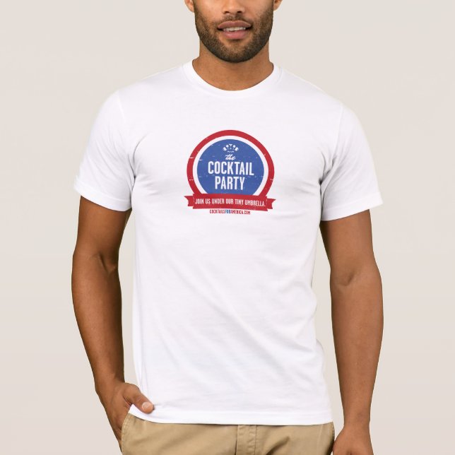 Camiseta oficial del Fiesta de cócteles masculino (Anverso)