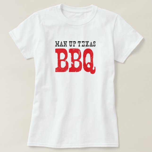 Camiseta oficial del hombre encima del Bbq de (Diseño del anverso)