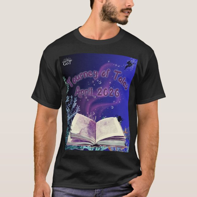 Camiseta oficial del Torneo de Cuentos de abril de (Anverso)