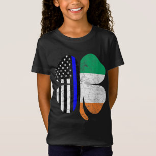 Camiseta Oficial irlandés de la policía de la bandera estad
