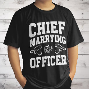 Camiseta Oficial Jefe de Matrimonios - Diseños de Oficiante