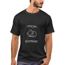 Camiseta Oficial para Dormir - Gato Dormido Adorab