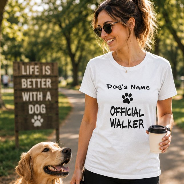 Camiseta oficial personalizada para paseadores de  (Subido por el creador)