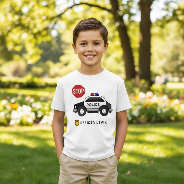 Camiseta Oficial Personalizado de coches de policía Nombre  (Subido por el creador)
