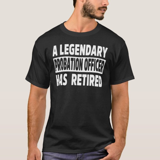 Camiseta Oficial retirado de libertad vigilada Oficial de r (Anverso)